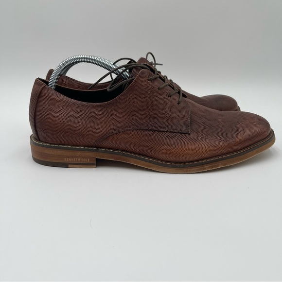 Kenneth Cole New York Men's Dance Lace Up Oxford Brown Size 11.5 Dress Shoes - Picture 5 of 12